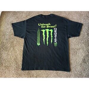 Monster Energy T-Shirt Men's Size 2XL Graphic Print Black Shirt